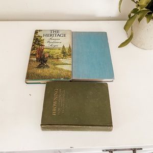 Accents - Set of 3 vintage books Accents - Set of 3 vintage books